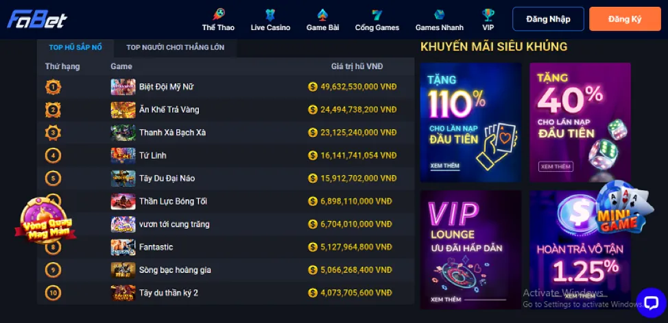 Tin tức khuyến mãi đặc biệt 97win11